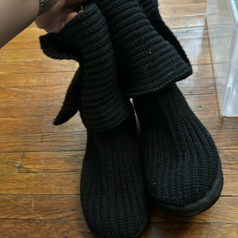 ugg classic cardy boot black